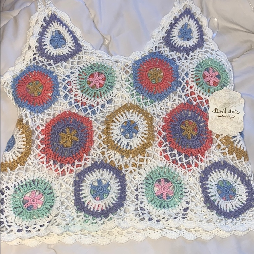 Altar’d state crochet slip tank top